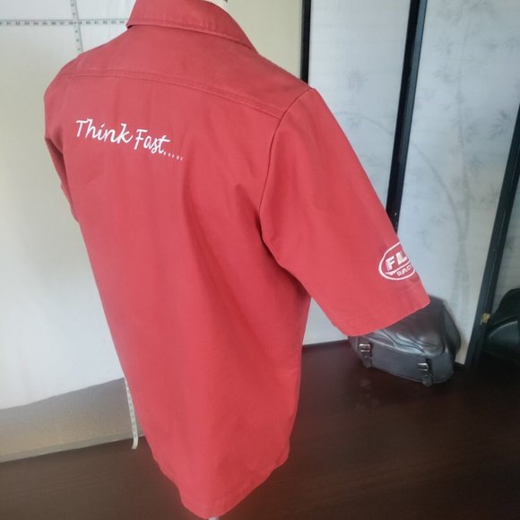 (XXL) Western Power Sports Motorcycle Event Shirt Mens Button Down Short Sleeve - Picture 5 of 11